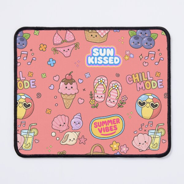 Item preview, Summer Cute Collage Pastel Seamless Pattern designed and sold by HowToCanadian.