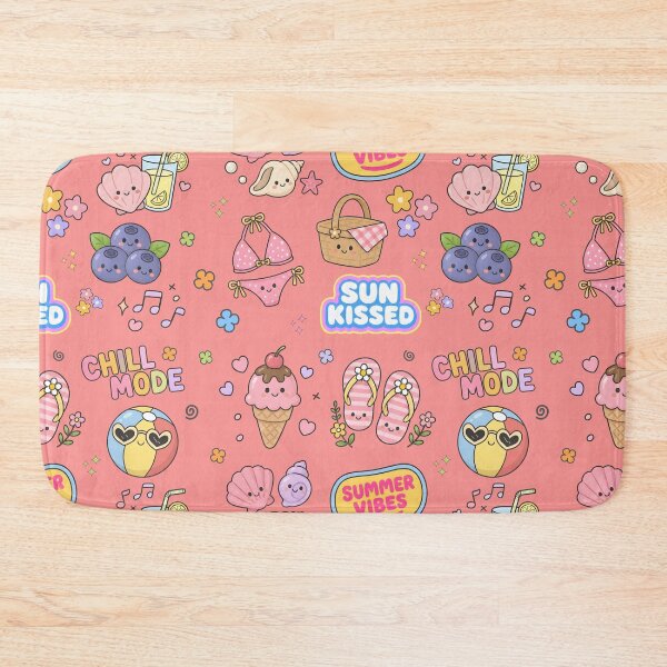 Item preview, Summer Cute Collage Pastel Seamless Pattern designed and sold by HowToCanadian.