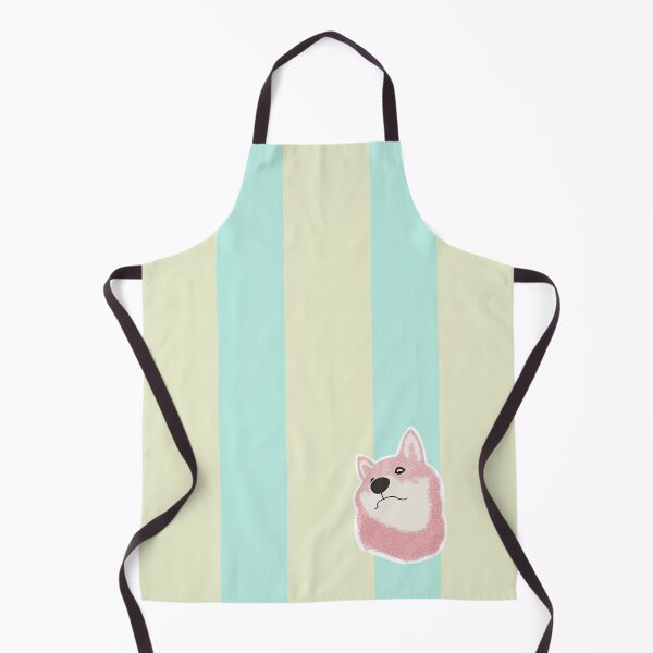 Item preview, Thick stripe (light yellow, light blue) with Shiba Inu designed and sold by ShibaCruise-On.