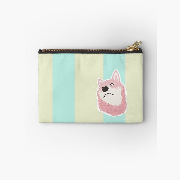 Item preview, Thick stripe (light yellow, light blue) with Shiba Inu designed and sold by ShibaCruise-On.