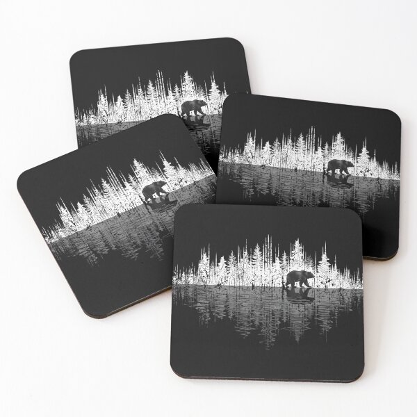 Item preview, Bear Forest Soundwave Wilderness Reflection designed and sold by Shopeon Designs.