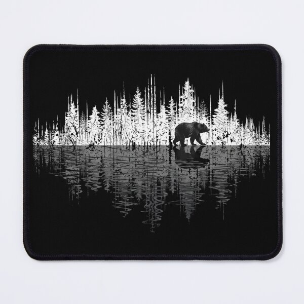 Item preview, Bear Forest Soundwave Wilderness Reflection designed and sold by Shopeon Designs.