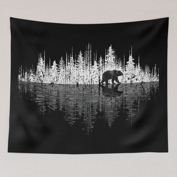 Item preview, Bear Forest Soundwave Wilderness Reflection designed and sold by Shopeon Designs.