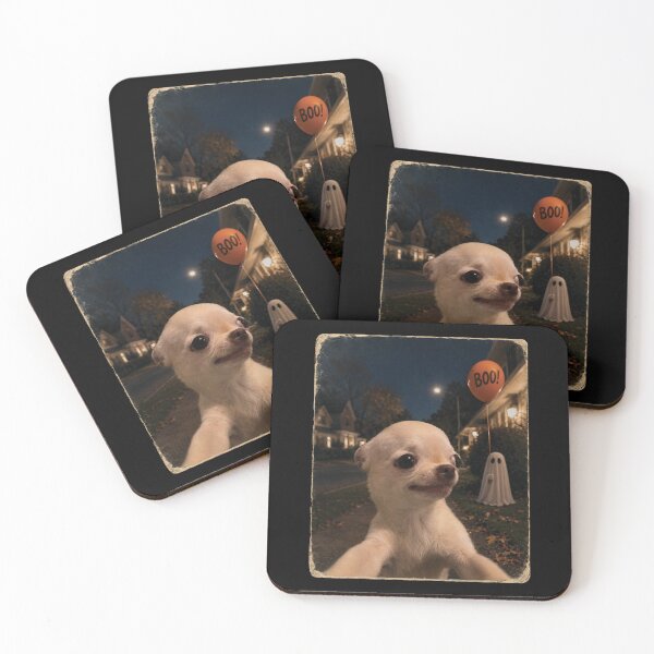 Item preview, Funny Chihuahua Halloween Ghost Selfie Boo Dog Meme Graphic   designed and sold by Judestudio.