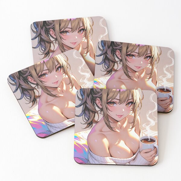 Item preview, Anime Girl Morning Coffee Cozy designed and sold by HappyOops.