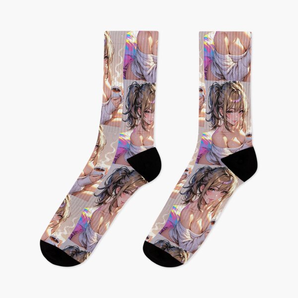 Item preview, Anime Girl Morning Coffee Cozy designed and sold by HappyOops.