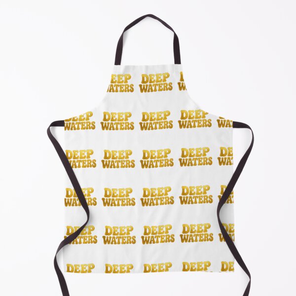 Item preview, Deep Waters Retro Gold Groovy Typography Design designed and sold by MWSailingClub.