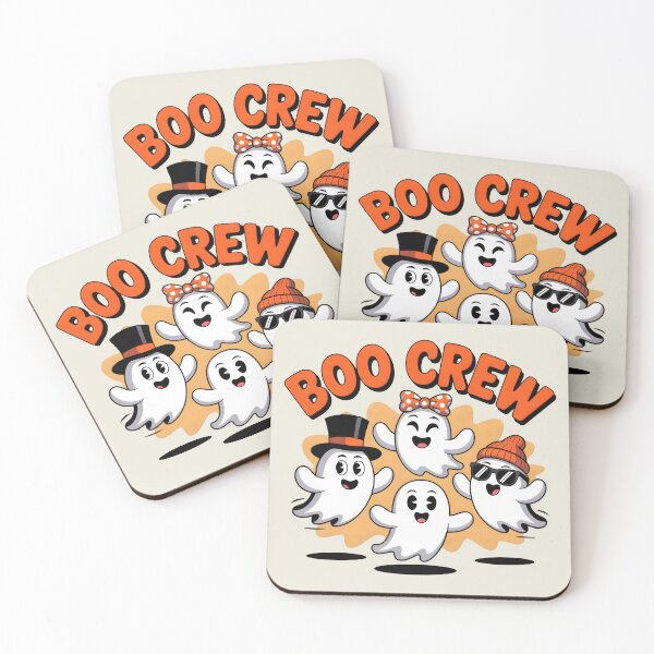 Item preview, Boo Crew – Cute Halloween Ghost Squad Design designed and sold by Jollys-ArtShop.