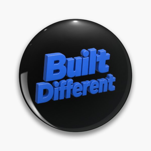 Item preview, Built Different – Bold 3D Typography Streetwear Design designed and sold by ManggaeJM.
