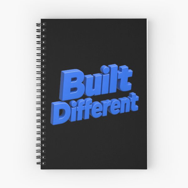 Item preview, Built Different – Bold 3D Typography Streetwear Design designed and sold by ManggaeJM.