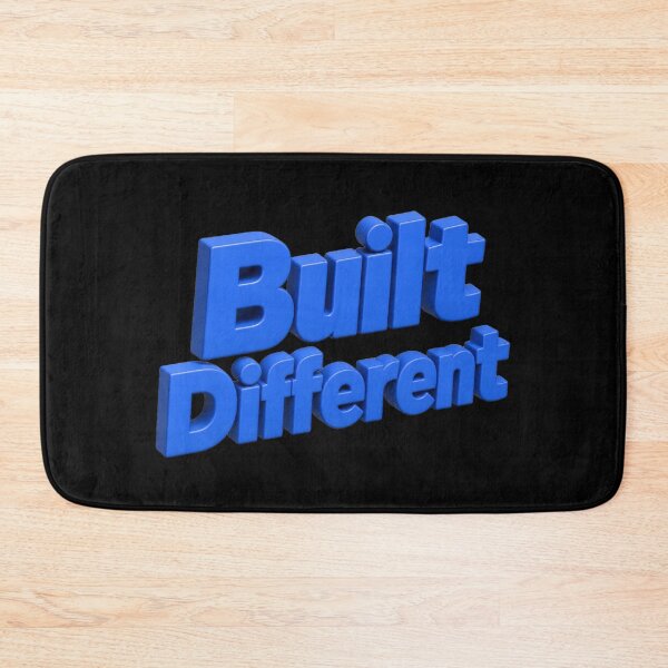 Item preview, Built Different – Bold 3D Typography Streetwear Design designed and sold by ManggaeJM.