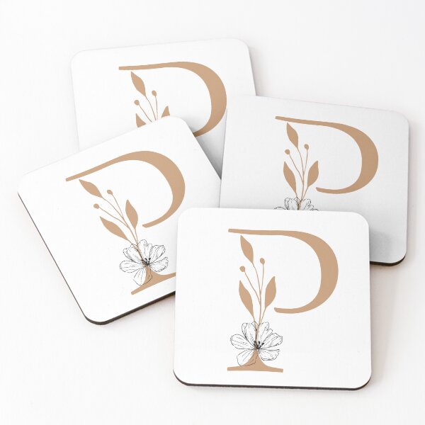 Item preview, Floral Monogram Letter P Sticker | Elegant Botanical Initial P designed and sold by Mia-sanocean.