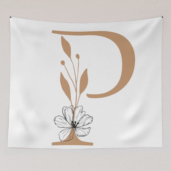 Item preview, Floral Monogram Letter P Sticker | Elegant Botanical Initial P designed and sold by Mia-sanocean.