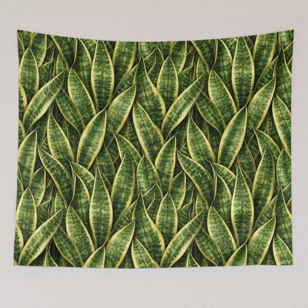Item preview, Snake Plant Sansevieria Leaf Close-Up Pattern designed and sold by EcologicoolShp.