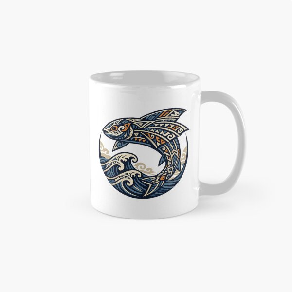 Item preview, Maori Tribal Fish – Circular Ocean Emblem designed and sold by SilentPowerArt.
