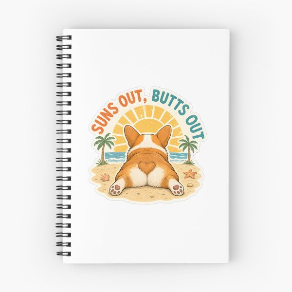 Item preview, Suns Out Butts Out Cute Corgi Beach designed and sold by Kaikab007.
