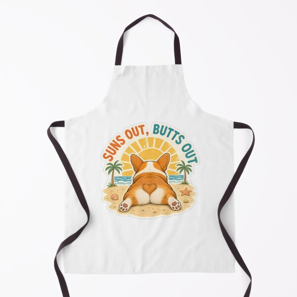 Item preview, Suns Out Butts Out Cute Corgi Beach designed and sold by Kaikab007.