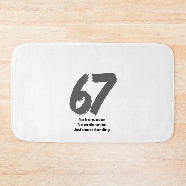 Item preview, 67 Number Typography | Minimalist Grunge Brush Number | Transparent Background designed and sold by NOUURRRR.