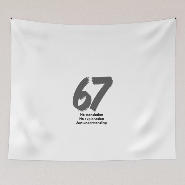 Item preview, 67 Number Typography | Minimalist Grunge Brush Number | Transparent Background designed and sold by NOUURRRR.