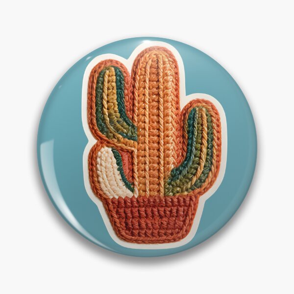 Item preview, Crochet Desert Cactus | Handmade Boho Succulent Embroidery Style designed and sold by KAM-KAM-STORE.