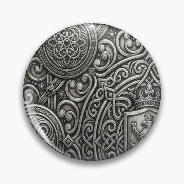Item preview, Dharma Wheel - Dharmachakra Metalic embossed designed and sold by vadenhannige46.