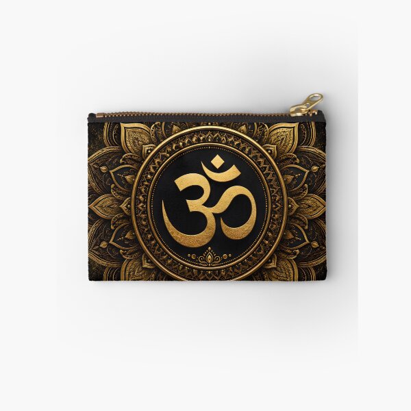 Item preview, Golden Om Sacred Mandala Art designed and sold by hutofdesigns.