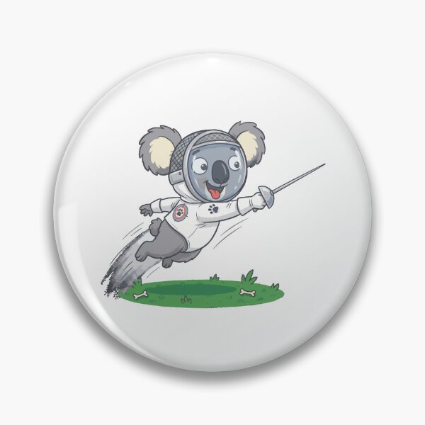 Item preview, Cute koala Fencing, funny sports design, Sports Gift designed and sold by BobaTeeStore.