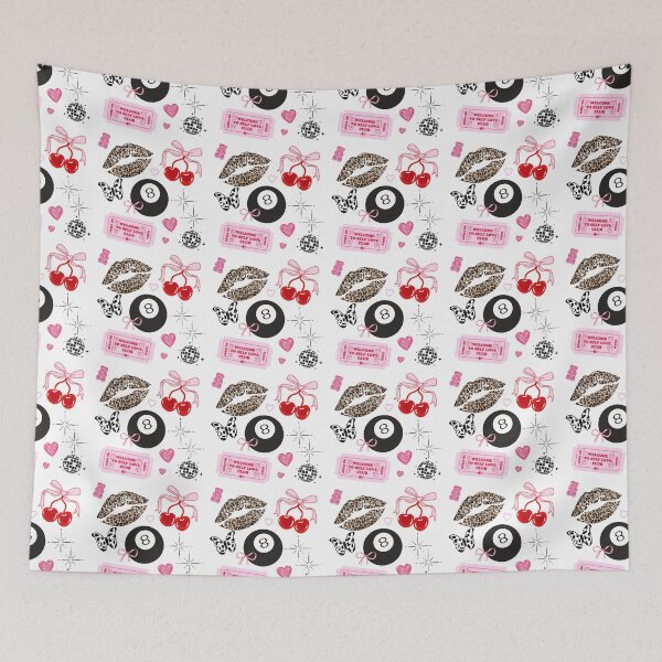 Item preview, Coquette Cherry Y2K Seamless Pattern designed and sold by jianina-alondra.