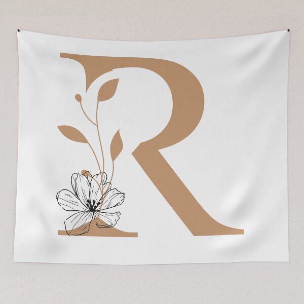 Item preview, Floral Monogram Letter R Sticker | Elegant Botanical Initial R designed and sold by Mia-sanocean.