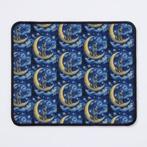 Item preview, Funny Australian Cattle Starry Night Painting Cute Moon Stars Mom Dad Kids designed and sold by FurryHavenPH.