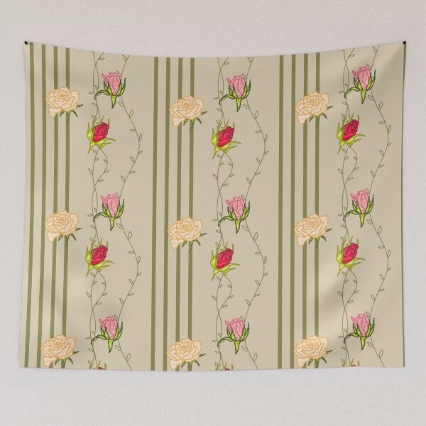 Item preview, Vintage Rose Garden Pattern | Cottagecore Botanical Floral designed and sold by M.lodhi.