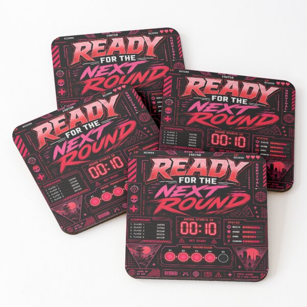 Item preview, Ready for the Next Round | Gaming & Competitive Mindset Typography T-Shirt designed and sold by rushaib.
