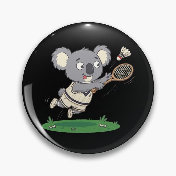 Item preview, Cute koala Badminton player, funny sports design, Sports Gift designed and sold by BobaTeeStore.