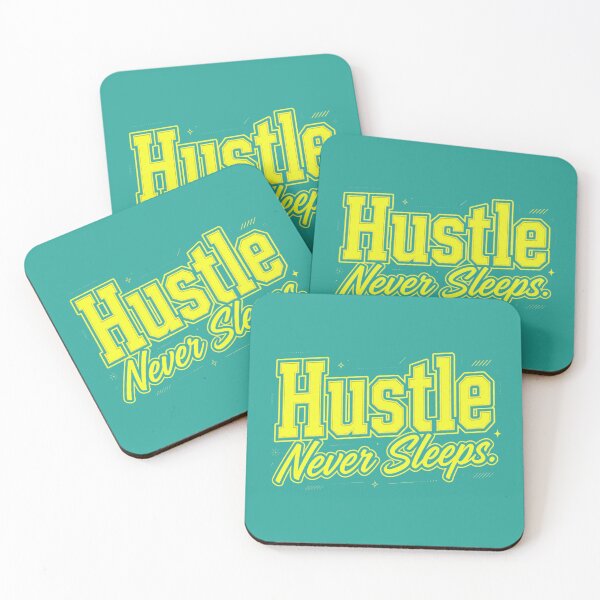 Item preview, Hustle Never Sleeps  designed and sold by Geordesign.