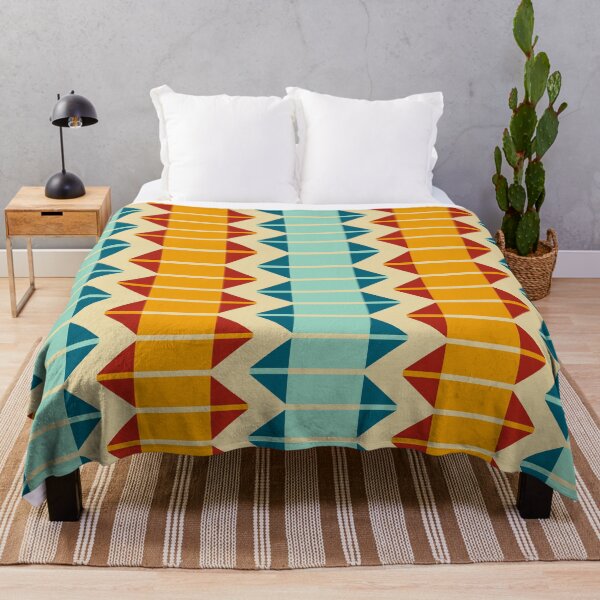 Item preview, Vintage Mid-Century Geometric Abstract Pattern Art designed and sold by Zaya_art.