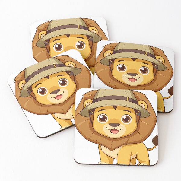 Item preview, Cute Lion Cub in Safari Hat designed and sold by pumsquare.