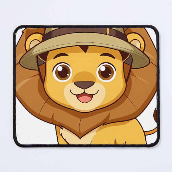 Item preview, Cute Lion Cub in Safari Hat designed and sold by pumsquare.