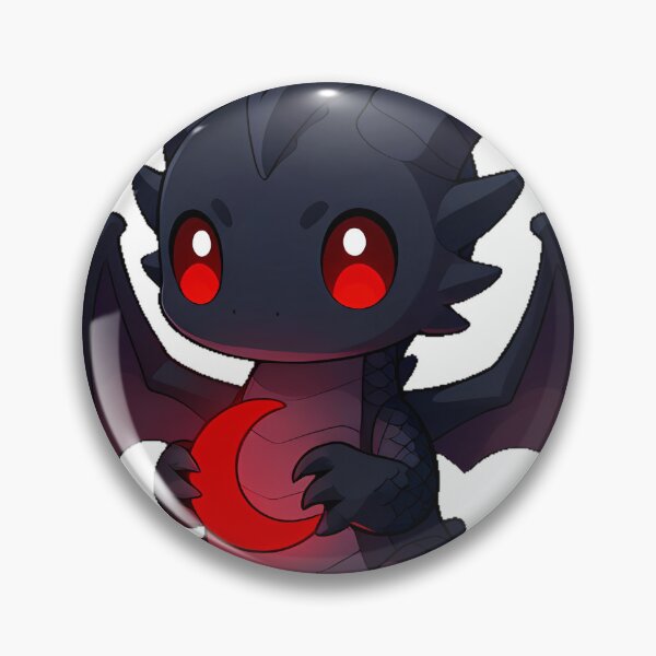 Item preview, Gothic Black Dragon with Blood Moon Charm designed and sold by IllumeInk.