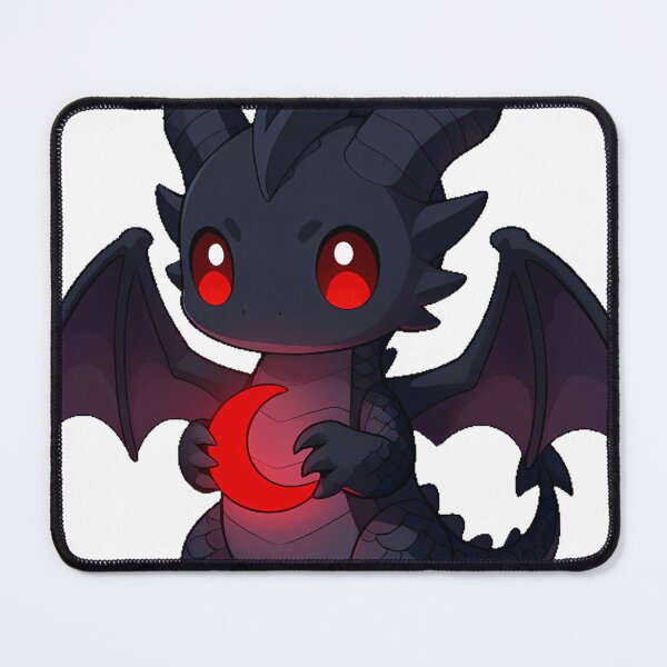 Item preview, Gothic Black Dragon with Blood Moon Charm designed and sold by IllumeInk.