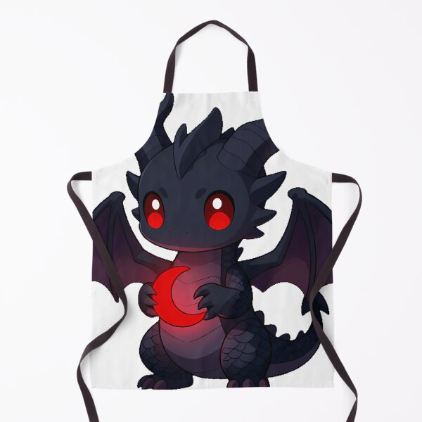 Item preview, Gothic Black Dragon with Blood Moon Charm designed and sold by IllumeInk.