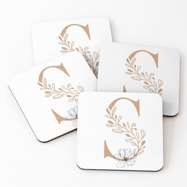 Item preview, Floral Monogram Letter S Sticker | Elegant Botanical Initial S designed and sold by Mia-sanocean.