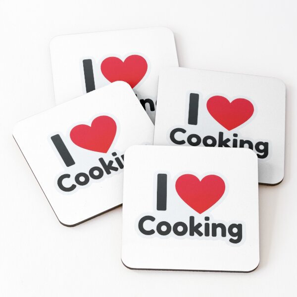 Item preview, I Love Cooking Gift Retro Foodie Kitchen Art Graphic Funny Chef Present for Home Cooks designed and sold by raedattia.