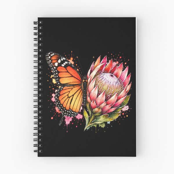 Item preview, Protea Butterfly Watercolor Illustration designed and sold by ColorSplash123.
