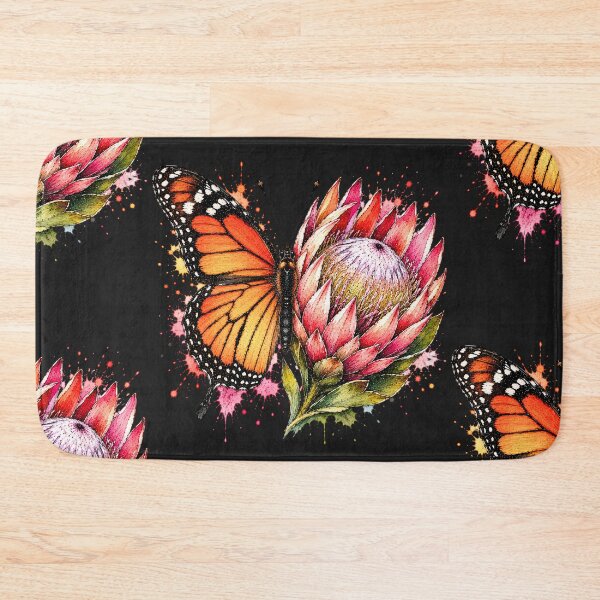 Item preview, Protea Butterfly Watercolor Illustration designed and sold by ColorSplash123.