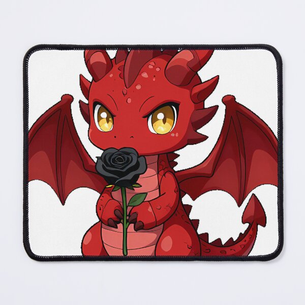 Item preview, Crimson Dragon with Black Rose designed and sold by IllumeInk.