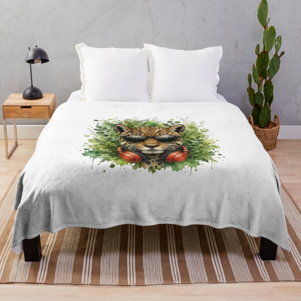 Item preview, Cool Jaguar with headphones designed and sold by Rose Design & Photos.
