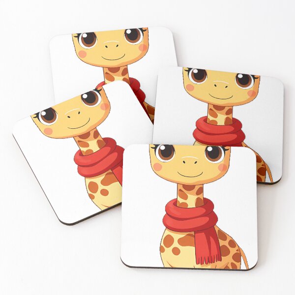 Item preview, Giraffe with Red Scarf designed and sold by pumsquare.