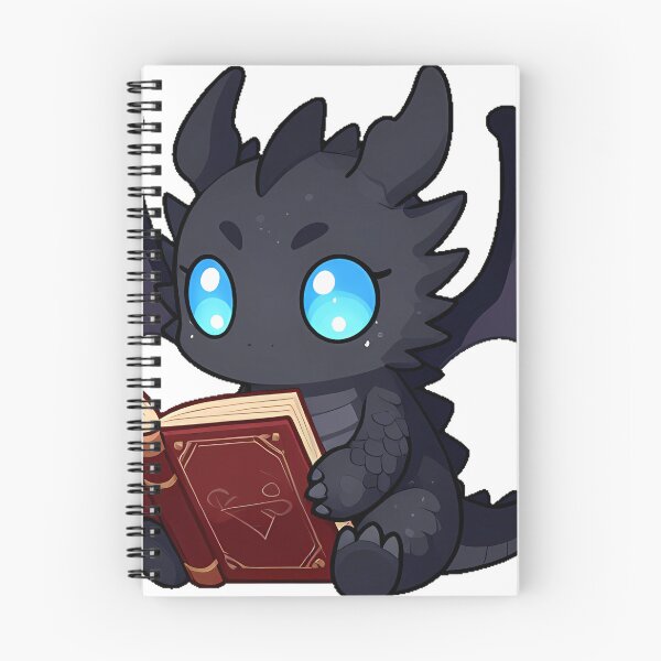 Item preview, Shadow Dragon with Ancient Tome designed and sold by IllumeInk.