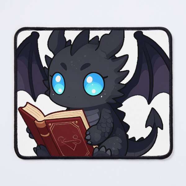 Item preview, Shadow Dragon with Ancient Tome designed and sold by IllumeInk.