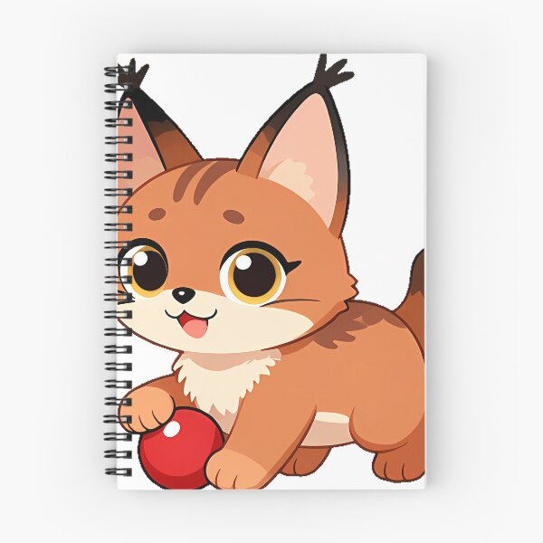 Item preview, Cute Caracal with Red Ball designed and sold by pumsquare.